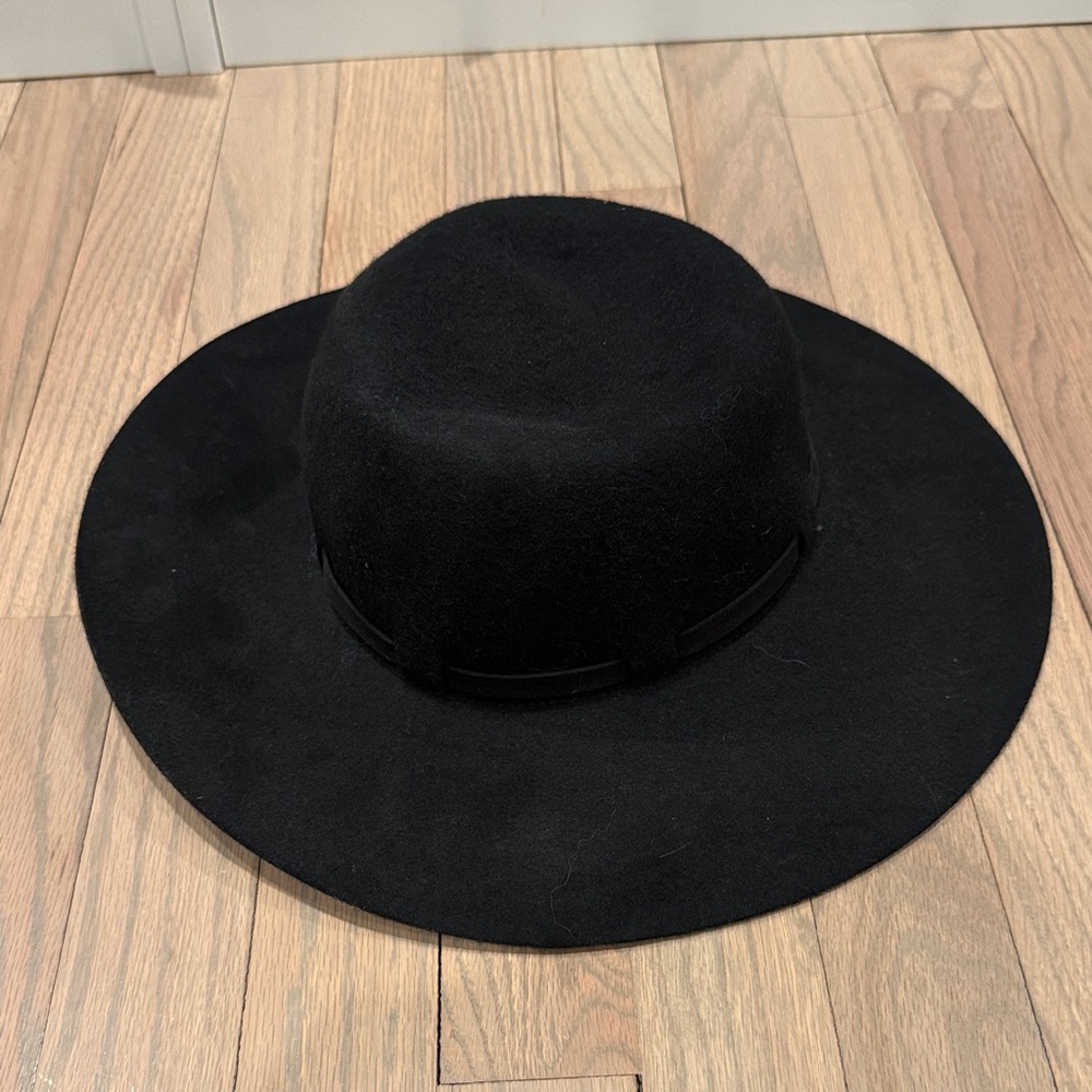 American Eagle Outfitters Black Wool Fedora Hat